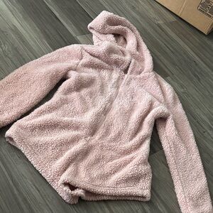 Cozy Pink Sherpa Hoodie